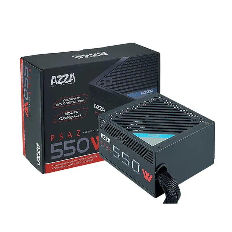 BLOC D’ALIMENTATION 550W AZZA CERTIFIÉ 80+