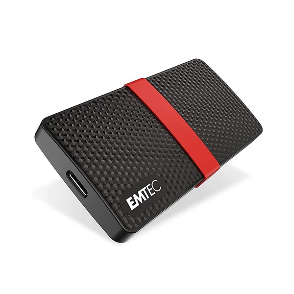 DISQUE DUR EXTERNE EMTEC X200 POWER PLUS 512GO SSD USB 3.1 NOIR
